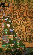 Gustav Klimt kartong for frisen i stoclet- palatset Germany oil painting artist